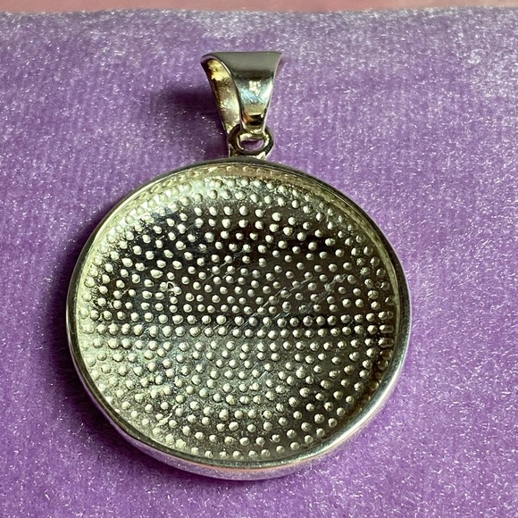 Silpada Retired Sterling Silver Disk Pendant - Picture 2 of 7